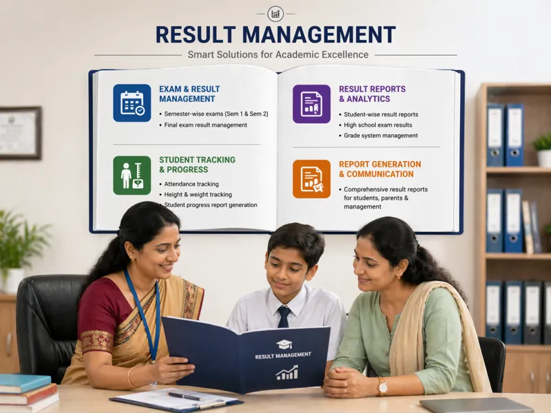 Exam results and progress reports — Alpha Edusoft Lite ERP
